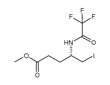 (S)-methyl 5-iodo-4-(2,2,2-trifluoroacetamido)pentanoate Structure