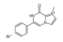 1-Methyl-8-oxo-6-phenyl-7,8-dihydro-imidazo[1,2-a]pyrazin-1-ium; bromide结构式