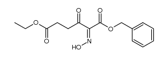 2-hydroxyimino-3-oxo-adipic acid-6-ethyl ester-1-benzyl ester结构式