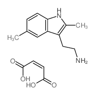but-2-enedioic acid; 2-(2,5-dimethyl-1H-indol-3-yl)ethanamine Structure