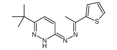 6-tert-butyl-N-[(Z)-1-thiophen-2-ylethylideneamino]pyridazin-3-amine Structure