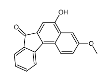 5-hydroxy-3-methoxy-7H-benzo[c]fluoren-7-one结构式