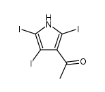2,4,5-triiodo-3-acetylpyrrole Structure