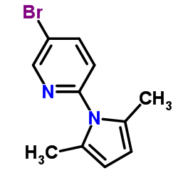 5-Bromo-2-(2,5-dimethyl-1H-pyrrol-1-yl)pyridine structure