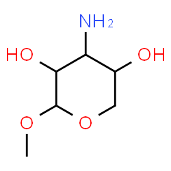 Pentopyranoside,methyl 3-amino-3-deoxy- (6CI) Structure
