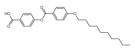 4-(4-n-decyloxybenzoyloxy)benzoic acid结构式