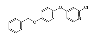 4-(4-benzyloxy-phenoxy)-2-chloro-pyridine结构式