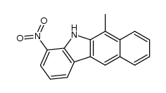 6-Methyl-4-nitro-5H-benzo[b]carbazol结构式