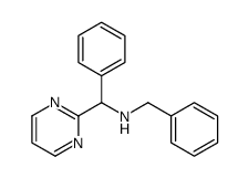 N-benzyl-1-phenyl-1-pyrimidin-2-ylmethanamine Structure