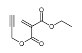 1-O-ethyl 3-O-prop-2-ynyl 2-methylidenepropanedioate结构式