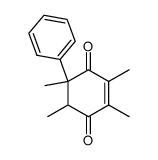 2,3,5,6-tetramethyl-5-phenyl-cyclohex-2-ene-1,4-dione Structure
