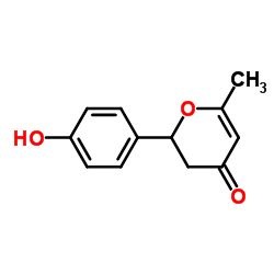 2,3-二氢-2-(4-羟基苯基)-6-甲基-4H-吡喃-4-酮结构式