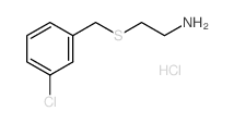 2-[(3-Chlorobenzyl)sulfanyl]ethylamine hydrochloride Structure