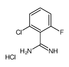 2-CHLORO-6-FLUORO-BENZAMIDINE HYDROCHLORIDE结构式