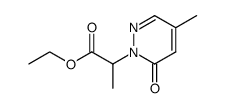 ethyl 2-[4-methyl-6-oxopyridazin-1(6H)-yl]propanoate Structure