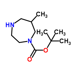 6-甲基-[1,4]二氮杂烷-1-羧酸叔丁酯结构式