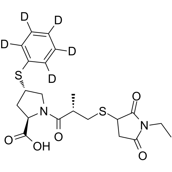 Zofenoprilat-d5 N-Ethyl Succinimide结构式