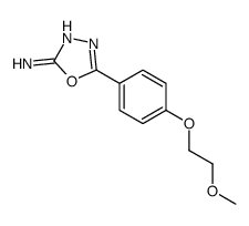 5-[4-(2-methoxyethoxy)phenyl]-1,3,4-oxadiazol-2-amine结构式