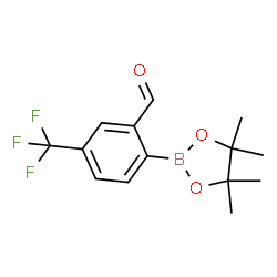 2-Formyl-4-(trifluoromethyl)phenylboronic acid pinacol ester structure