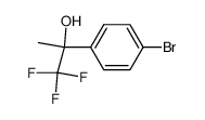 2-(4-溴苯基)-1,1,1-三氟丙-2-醇结构式