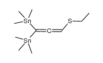 3-(ethylthio)-1,1-bis(trimethylstannyl)propadiene Structure