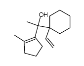 1-vinyl-1-{1-hydroxy-1-(2-methylcyclopent-1-en-1-yl)ethyl}cyclohexane结构式