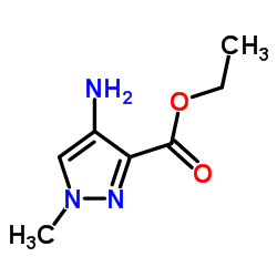 4-氨基-1-甲基吡唑-3-羧酸乙酯结构式