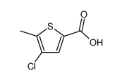 4-Chlor-5-methyl-thiophen-2-carbonsaeure Structure