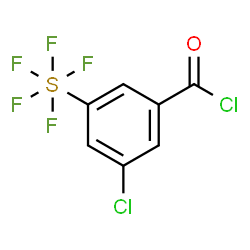 3-Chloro-5-(pentafluorothio)benzoyl chloride结构式