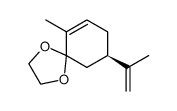 (R)-9-Isopropenyl-6-methyl-1,4-dioxa-spiro[4.5]dec-6-ene Structure