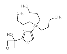 3-(4-(Tributylstannyl)thiazol-2-yl)oxetan-3-ol Structure