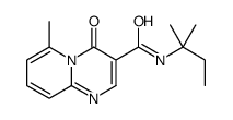 2-methyl-N-(2-methylbutan-2-yl)-10-oxo-1,7-diazabicyclo[4.4.0]deca-2,4 ,6,8-tetraene-9-carboxamide structure