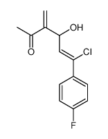 (Z)-6-chloro-6-(4-fluorophenyl)-4-hydroxy-3-methylidenehex-5-en-2-one Structure
