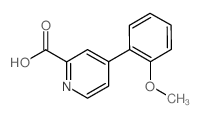 4-(2-Methoxyphenyl)pyridine-2-carboxylic acid结构式