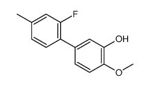 5-(2-fluoro-4-methylphenyl)-2-methoxyphenol结构式