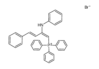 2-Anilino-4-phenylbuta-1,3-dienyl(triphenyl)phosphonium Bromide Structure