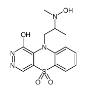 10-[2-[hydroxy(methyl)amino]propyl]-5,5-dioxo-2H-pyridazino[4,5-b][1,4]benzothiazin-1-one结构式