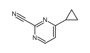 4-cyclopropylpyrimidine-2-carbonitrile Structure