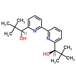 R,R-α,α'-bis(1,1-dimethylethyl)-[2,2'-Bipyridine]-6,6'-dimethanol结构式