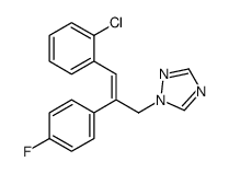 1-[(Z)-3-(2-chlorophenyl)-2-(4-fluorophenyl)prop-2-enyl]-1,2,4-triazole结构式