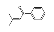 ((2-methylprop-1-en-1-yl)sulfinyl)benzene Structure
