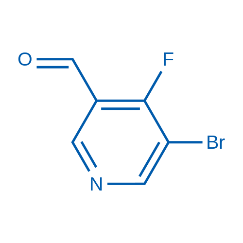 5-Bromo-4-fluoronicotinaldehyde structure