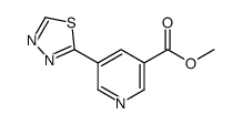 methyl 5-(1,3,4-thiadiazol-2-yl)pyridine-3-carboxylate Structure