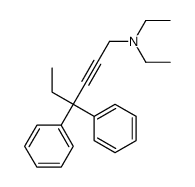 N,N-diethyl-4,4-diphenylhex-2-yn-1-amine Structure