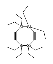 1,1,2,2,5,5,6,6-octaethyl-1,2,5,6-tetrasilacycloocta-3,7-diyne结构式