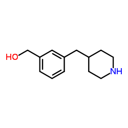 (3-(Piperidin-4-ylmethyl)phenyl)methanol structure