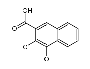 2-Naphthalenecarboxylic acid, 3,4-dihydroxy- (9CI) structure