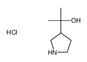 2-(pyrrolidin-3-yl)propan-2-ol hydrochloride结构式