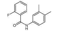 N-(3,4-Dimethylphenyl)-2-fluorobenzamide结构式