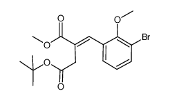 4-tert-Butyl 1-methyl (E)-2-(3-bromo-2-methoxybenzylidene)butanedioate Structure